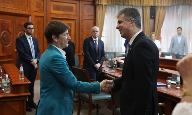 Brnabić: Szerbia fejleszteni és bővíteni szeretné gazdasági kapcsolatait Izraellel