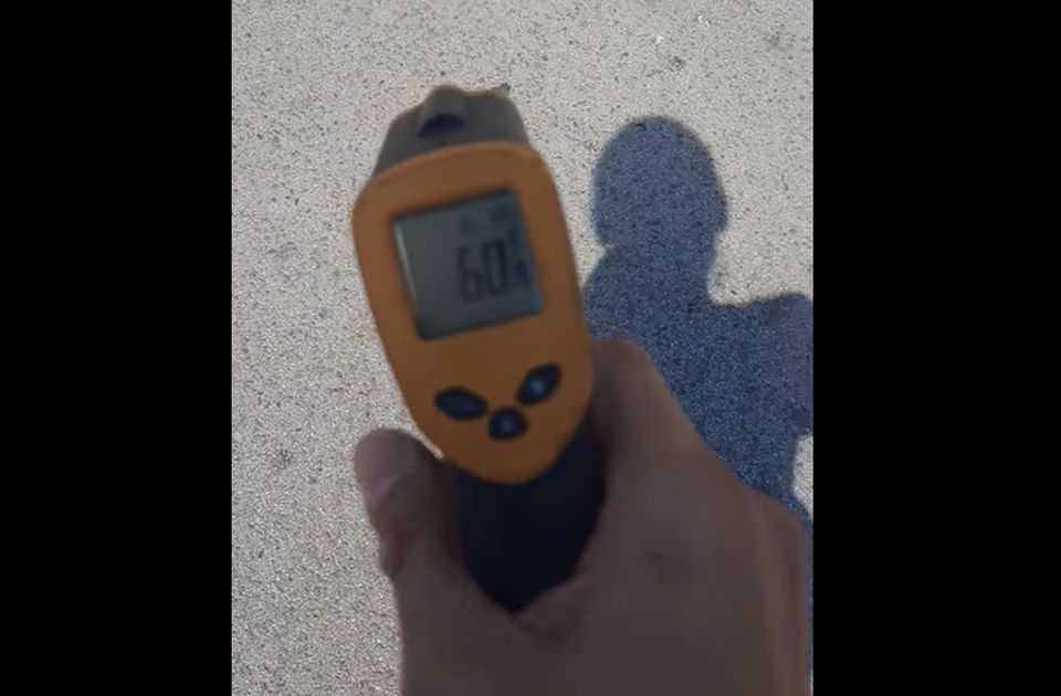 Több mint hatvan fokos volt ma az újvidéki járda