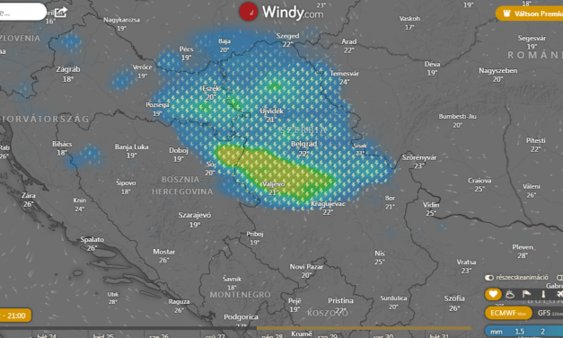 Itt figyelheti mikor érkezik térségünkbe a vihar