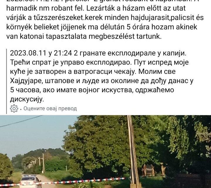 A robbanás helyszínére invitálják a polgárokat Hajdújáráson