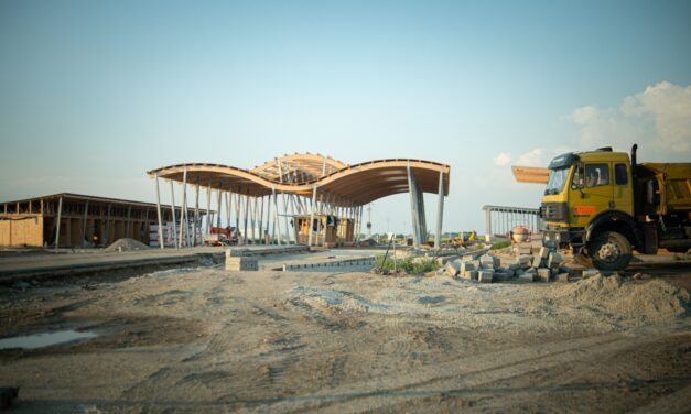 Már látványosan épül az állandó hármashatári átkelő Kübekháza mellett