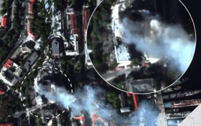 Az ukránok kilőtték az orosz flotta főhadiszállását Szevasztopolban (Videó)