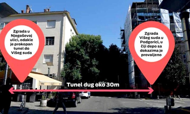 A podgoricai alagútásók busszal hagyták el az országot