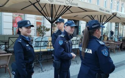 Kínai rendőrök járőröznek Újvidéken