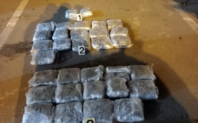 Több mint tizenhat kiló füvet találtak a szerb határrendőrök egy Mercedesben (Fotók)