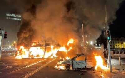 Zavargás tört ki Dublinban a késeléses támadást követően