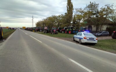 Fokozottan ellenőrzik Szabadkán a traktorosokat