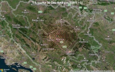 Földrengés Boszniában 4,7 fokos rengés a Richter-skála szerint Maglaj és Zenica között félúton – Német és amerikai központok jelzései