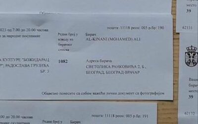 Arabok kapnak szavazási értesítőt Belgrádban olyan címeken, ahol nem is élnek