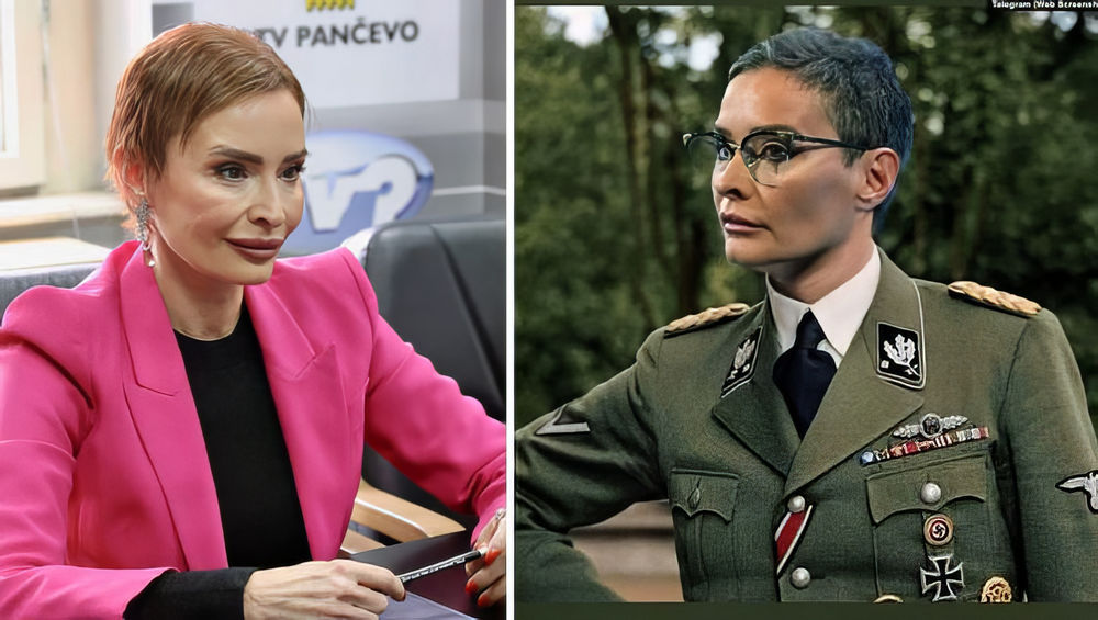 A szerb médiahatóság elnöke náci egyenruhában jelenítette meg magát