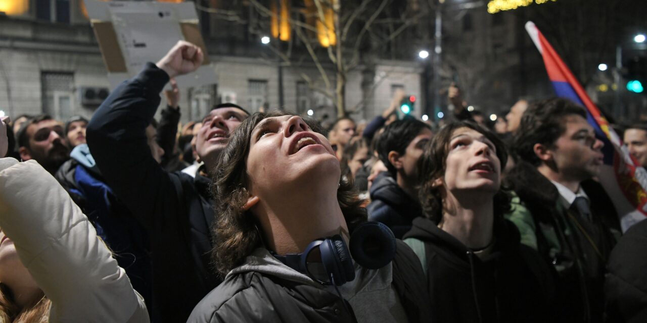 Nyolc napja tüntetnek Belgrádban