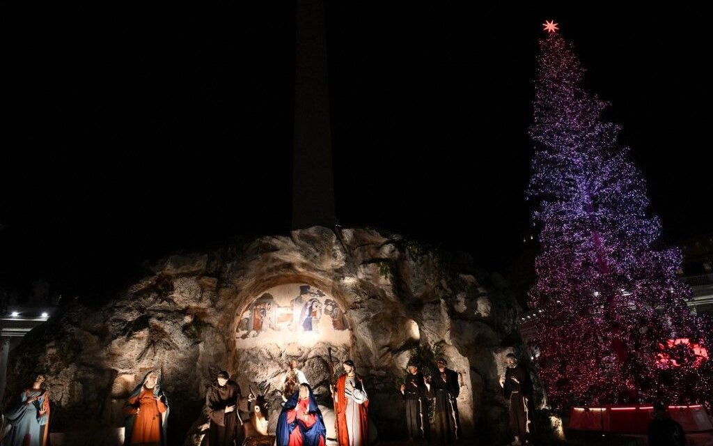 Ferenc pápa szerint az idei betlehem a Szentföldön szenvedő gyerekekre emlékeztet