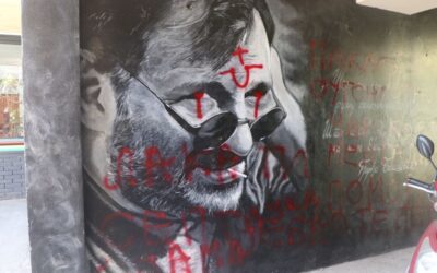 Ismét megrongálták a Đorđe Balaševićet ábrázoló falfestményt