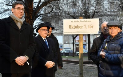 A Hamász áldozatainak emlékére átnevezték az egyik teret Budapesten