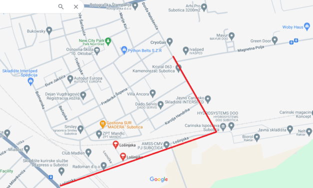 Megint lezárják Szabadka egyik kerülőútját