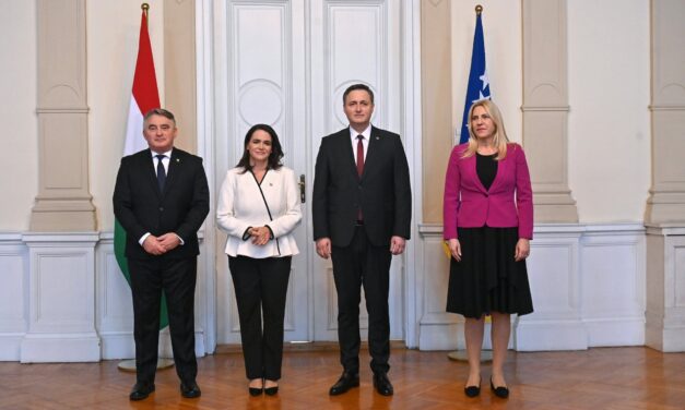 Szarajevóba látogatott Novák Katalin magyar köztársasági elnök