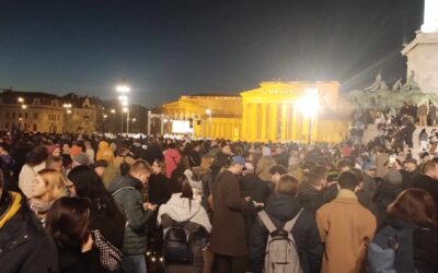 A pénteki budapesti tüntetésen egyetlen ember ellen intézkedtek a rendőrök