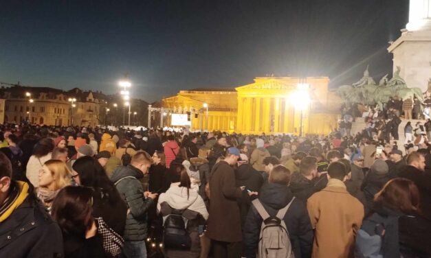 A pénteki budapesti tüntetésen egyetlen ember ellen intézkedtek a rendőrök