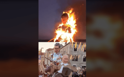 Vučićot és Putyint ábrázoló bábukat égettek egy horvátországi fesztiválon (Videóval)