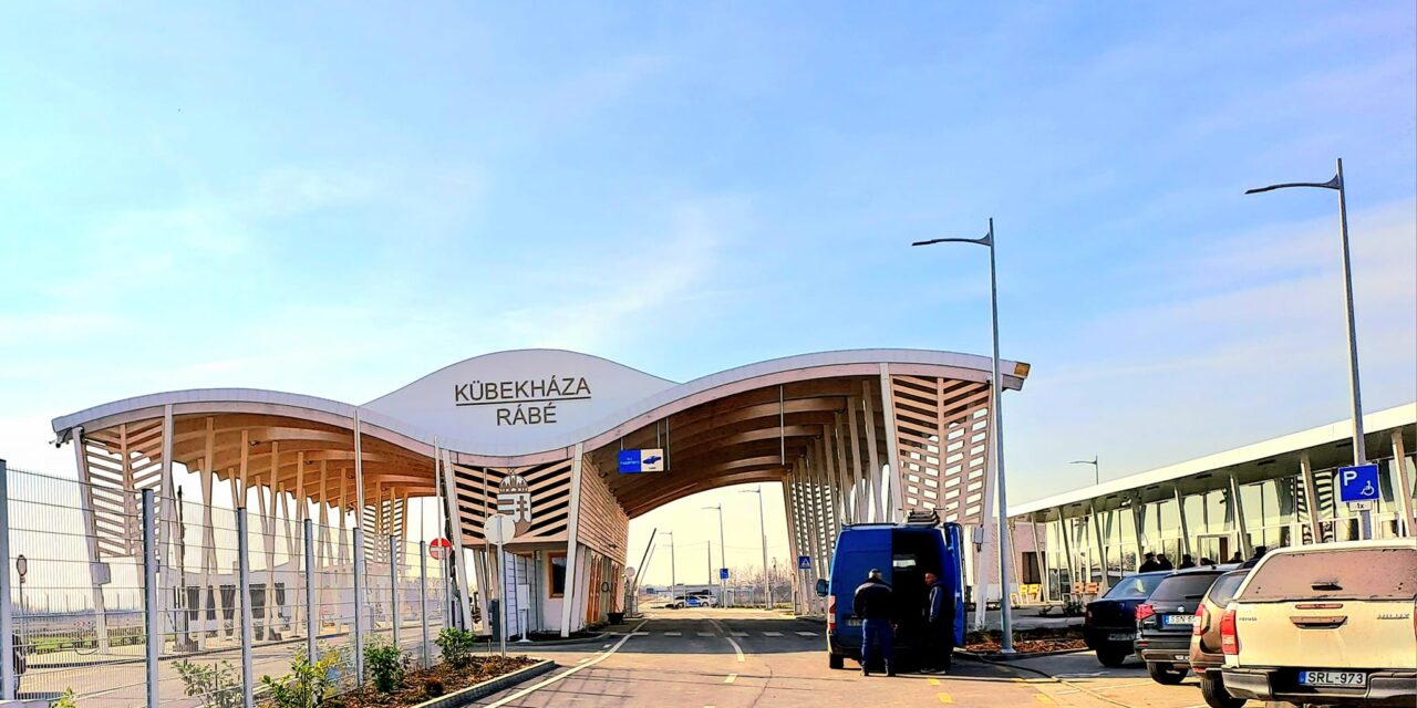 Már az utolsó simításokat végzik Kübekháza-Rábé új határátkelőjén, ami csodaszép lett