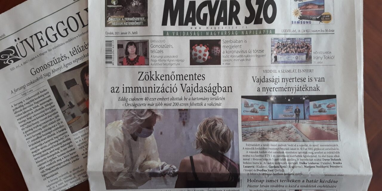 Az idén is 1,4 millió euró jut az adófizetők pénzéből a Magyar Szónak