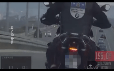 Elfogtak és megbüntettek egy kétszázzal száguldó motorost (Videó)