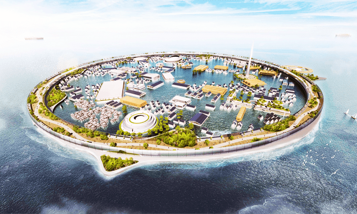 Megoldás népességrobbanás. földrengés, vulkánkitörés... ellen (forrás: japan-hana.com) 