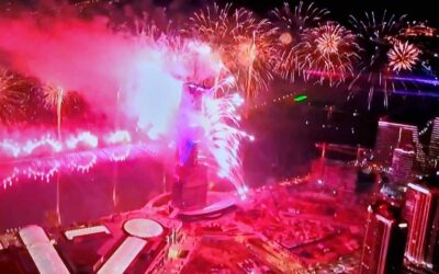 Tűzijáték, drónok tánca Belgrádban az államiság napján