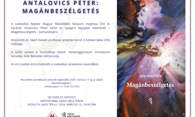 Magánbeszélgetés – Könyvbemutató a Népkörben