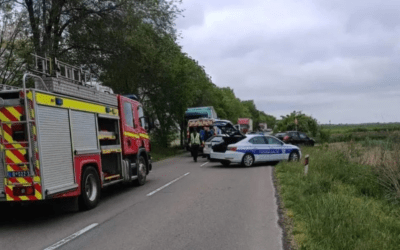 Súlyos közúti baleset történt Apatin és Bácsszentiván között (Fotók)