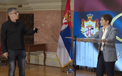 Ćuta Brnabić sajtótájékoztatóján: Amit önök művelnek, az színtiszta bűnözés