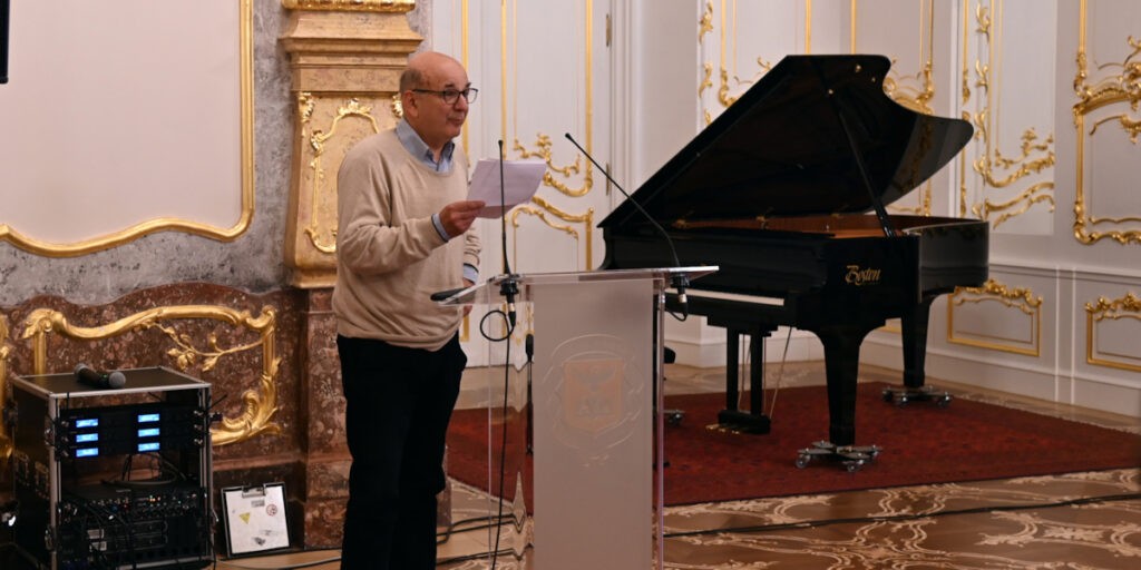 Bárdi Nándor történész a Várady-ünnepségen (Fotó: Szappanos Veronika/SZMSZ)