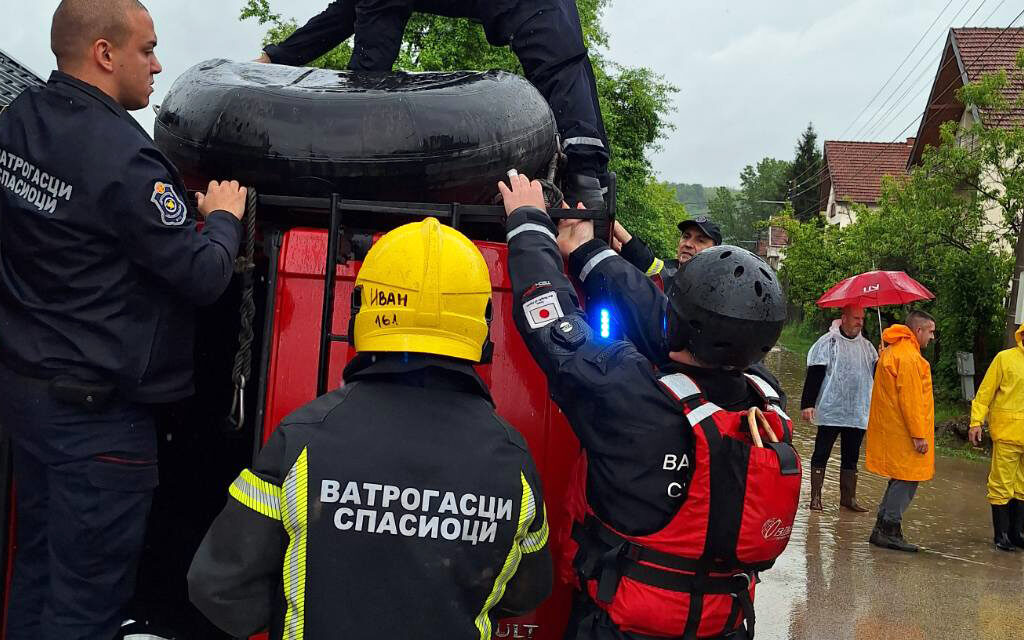 Árvíz a délkelet-szerbiai területeken