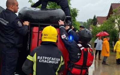 Árvíz a délkelet-szerbiai területeken