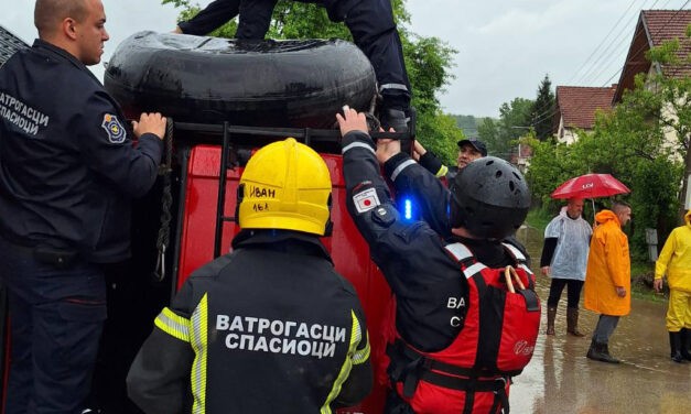 Árvíz a délkelet-szerbiai területeken