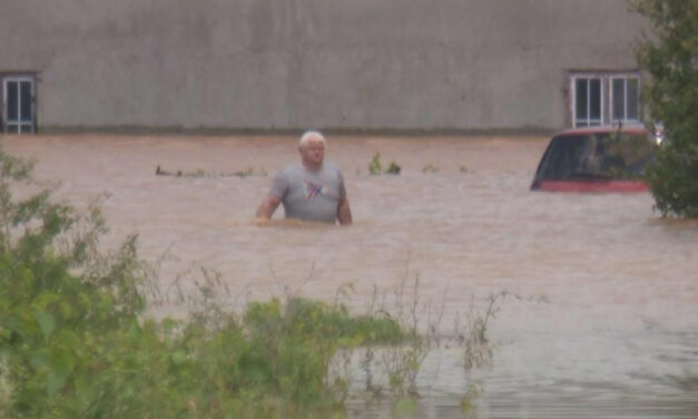Extrém esőzés okozott árvizet Krk szigetén (Videó)