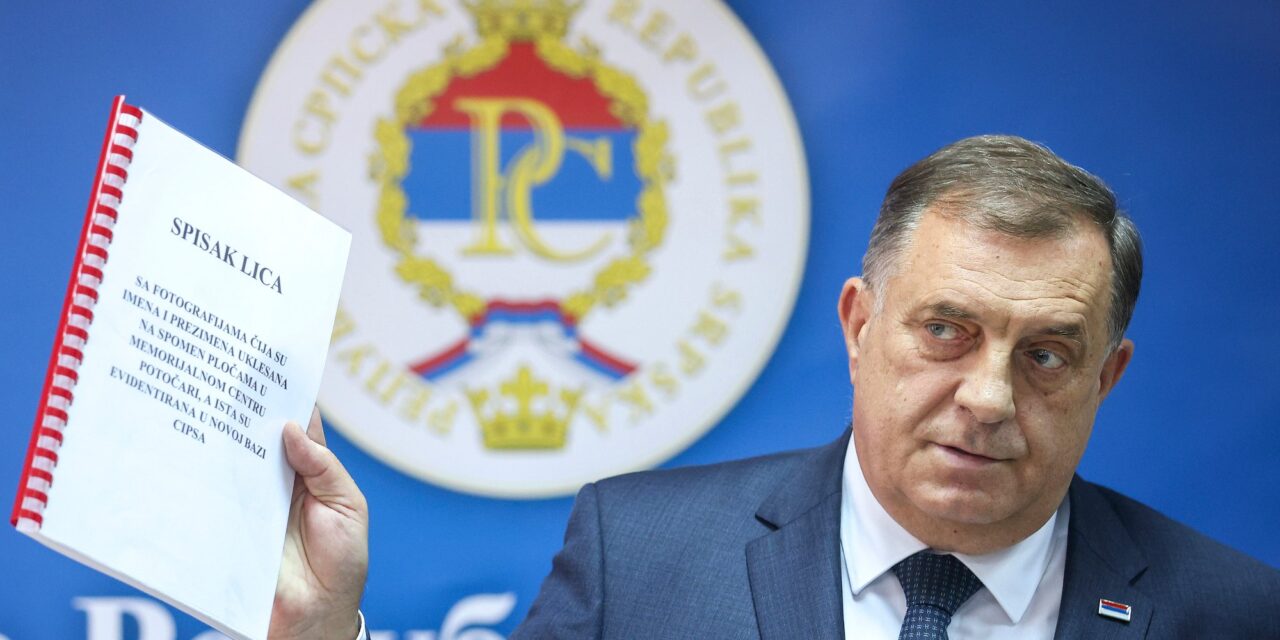 Dodik: A Srebrenica-határozattal szöget ütöttek Bosznia-Hercegovina koporsójába