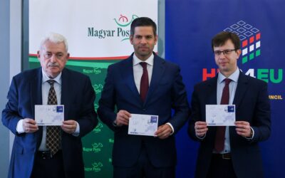 Alkalmi bélyeg kibocsátásával köszönti a Magyar Posta a magyar uniós elnökséget (Fotók)
