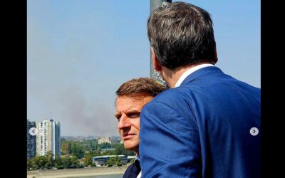 Vučić a várba hívta ebédre Macront, ahonnan jól látszódott a szeméttelepről gomolygó füst