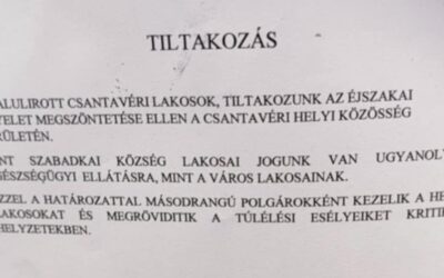 Aláírásgyűjtésbe kezdtek a csantavériek