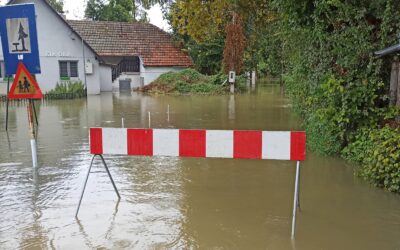 Így tetőzik a Duna Bezdánnál (Galéria)