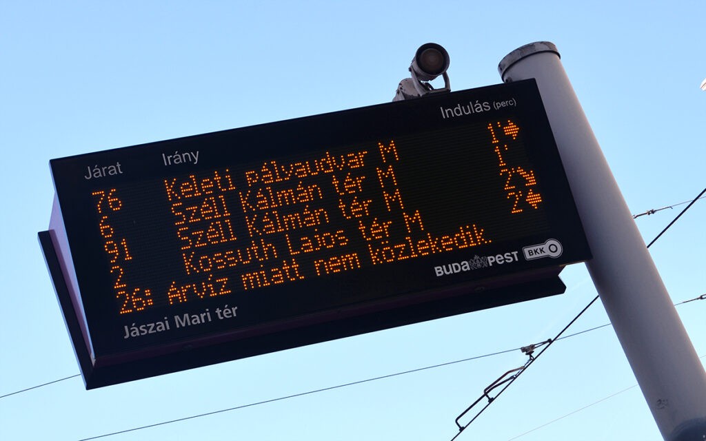 Egyes járatokat is le kellett állítani az árvíz miatt. Budapest, 2024. szeptember 20. (Fotó: Szappanos Veronika/SZMSZ)