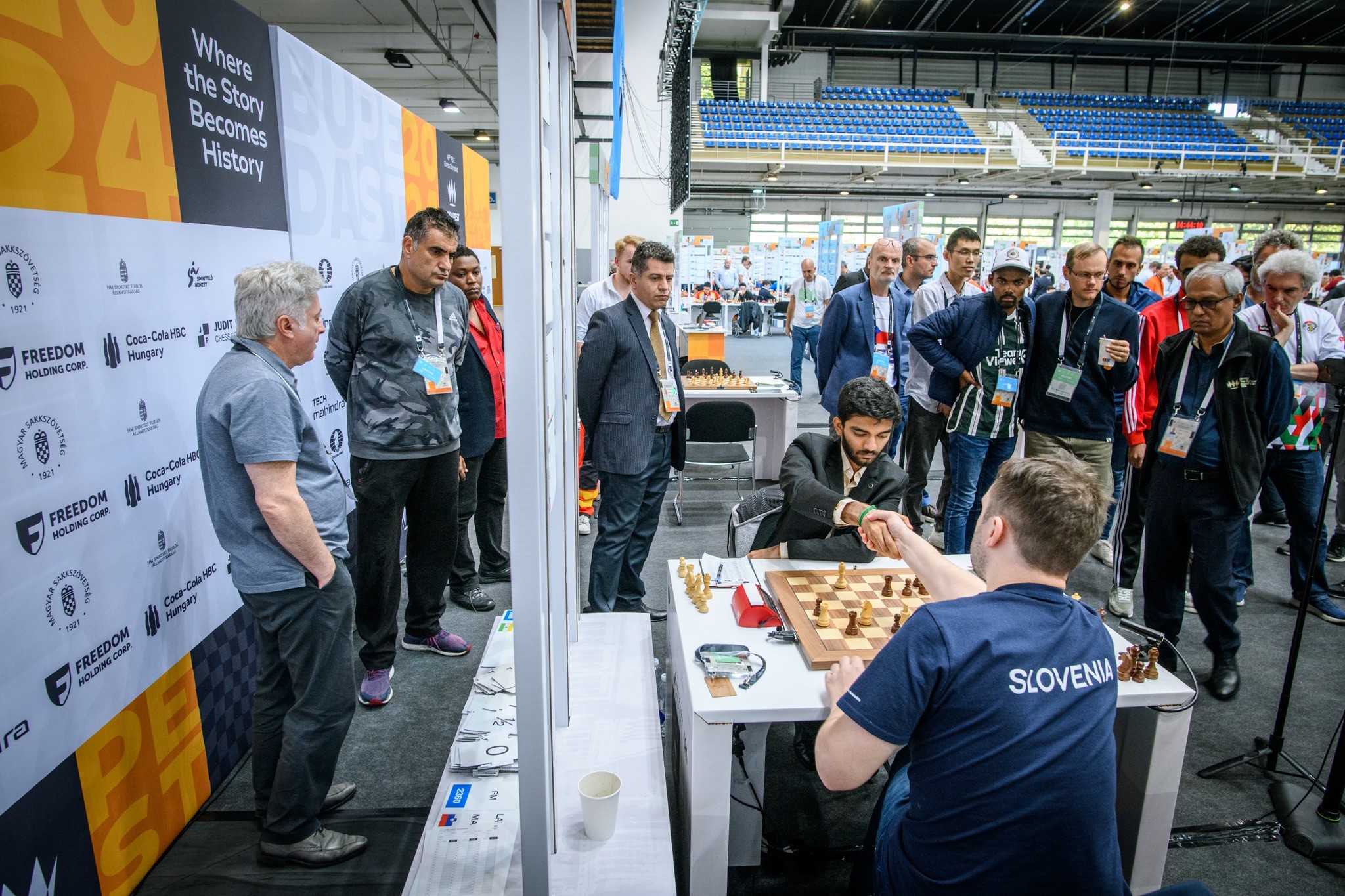 Az utolsó forduló előtt Szlovénia a harmadik helyen állt, de végül kilencedik lett (Fotó: FIDE - International Chess Federation / Facebook)