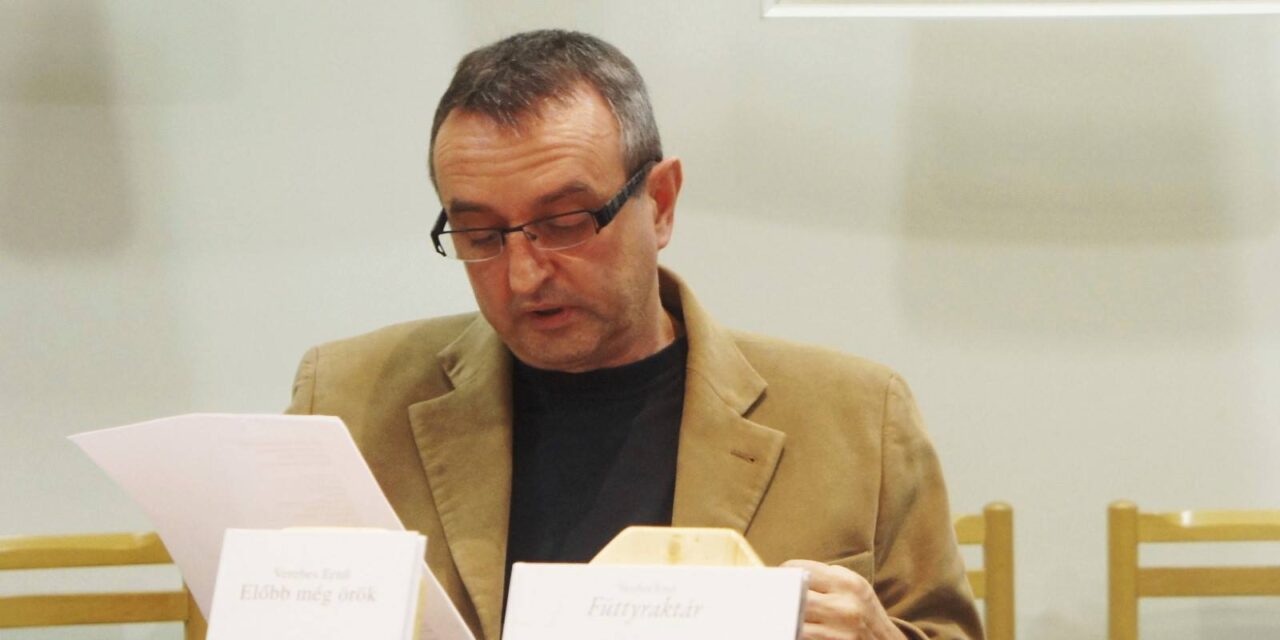 Verebes Ernő kapja a Szenteleky Irodalmi Díjat