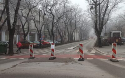Lezártak egy utcát Szabadka központjában Felújítanak, csak elfelejtettek szólni