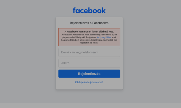 Összeomlott a Facebook