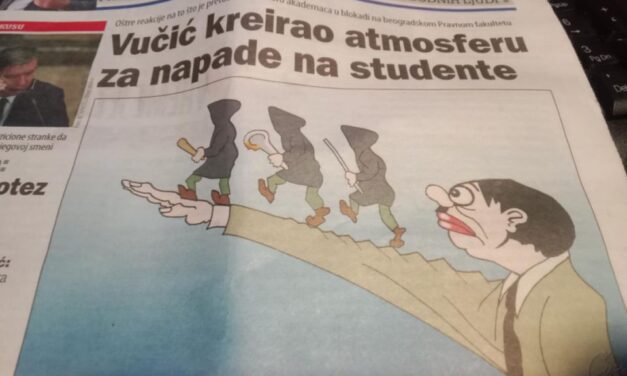 Hitlerként ábrázolták Vučićot a címlapon