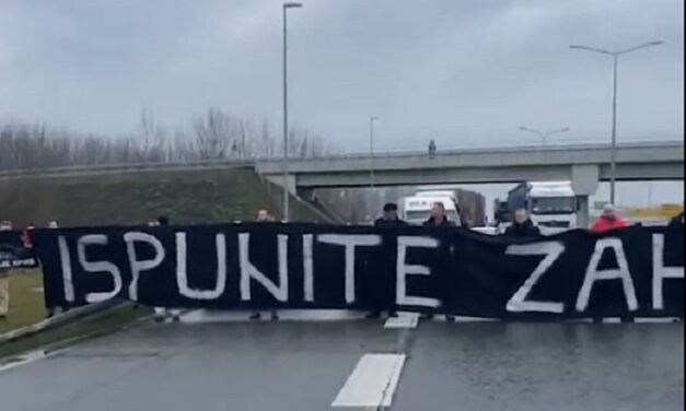 Az ellenzéki képviselők lezárták az Újvidék-Belgrád autópályát
