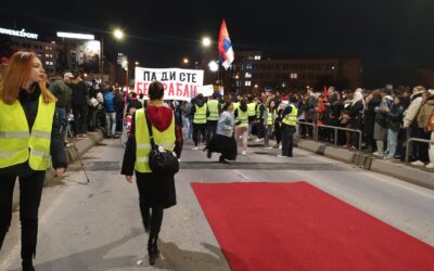 Vörös szőnyeggel várták belgrádi kollégáikat az újvidéki egyetemisták