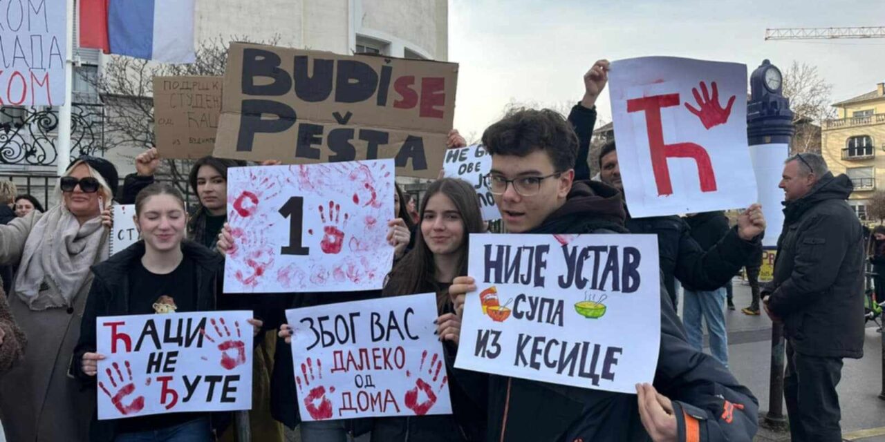 Budapesten és Stuttgartban is támogatják a szerbiai egyetemi hallgatók tiltakozását (Fotók)
